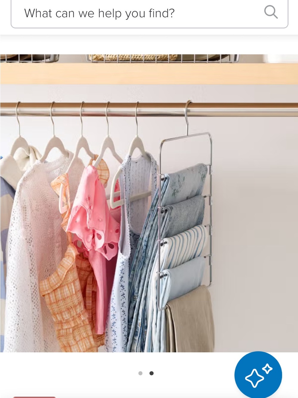 Multi-Tier Closet Scarf and Pant Hanger - White